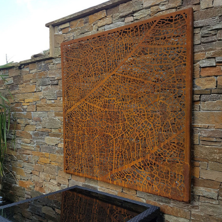 exterior metal wall art
