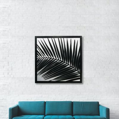 Palm Frond Decorative Screen Palm Frond Decorative Screen in Powder Coated Aluminium