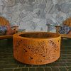 Grevillea with bees Double Skin Fire Pit
