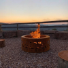 Large Double skin firepit - Autumn Leaf Positive pattern