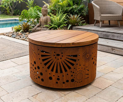 Medium Double Skin firepit - Fireworks pattern Medium Double Skin firepit - Fireworks pattern