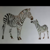 Zebra & Foal Wall Art