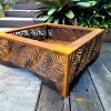 Cube Firebox outdoor square fire pit
