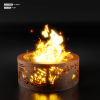large-double-skin-firepit-floral-rust