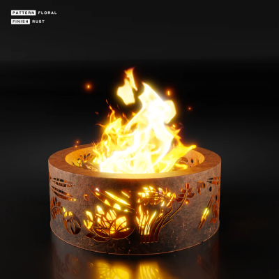 large-double-skin-firepit-floral-rust large-double-skin-firepit-floral-rust