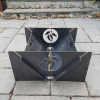 Collapsible portable camping Fire Pit with BBQ Grill for cooking