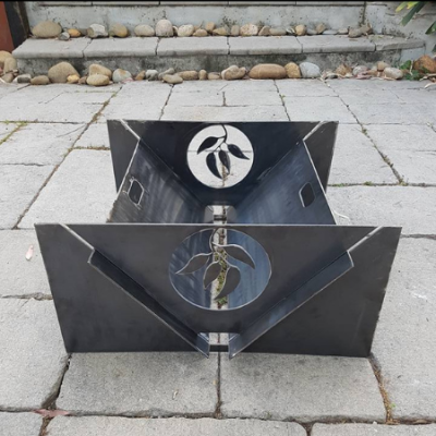Collapsible Camping Fire Pit Collapsible portable camping Fire Pit with BBQ Grill for cooking