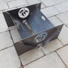 Collapsible portable camping Fire Pit with BBQ Grill for cooking