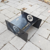 Collapsible portable camping Fire Pit with BBQ Grill for cooking