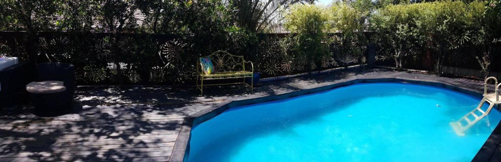 Firewheel Fence Privacy Screens panarama shot by Ironbark Metal Design