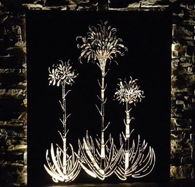 Gymea Lillies with backlighting Gymea Lillies with backlighting by Ironbark Metal Design