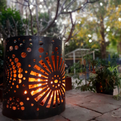 Medium Round Fire Pit - Fireworks Medium Round Fire Pit - Fireworks