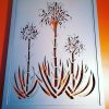 Powder Coated Gymea Lily in Poyple