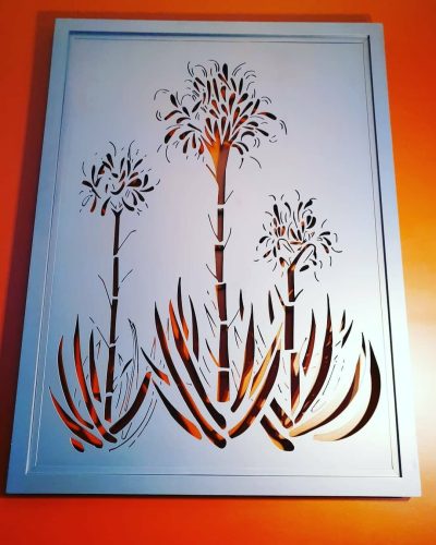 Gymea Lilies Metal Wall Art Panel for Indoor & Outdoor