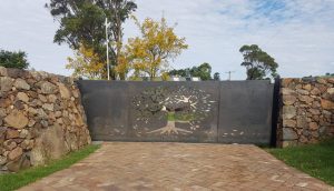 Corten Steel - Sliding Gate by Ironbark Metal Design