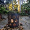 Medium Round Spiral pattern outdoor fire pit