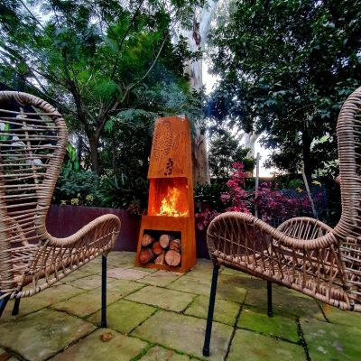 Chiminea Fire Pit Banksia Serrata Chiminea Fire Pit Banksia Serrata