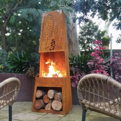 Chiminea Fire Pit Banksia Serrata Chiminea Fire Pit Banksia Serrata