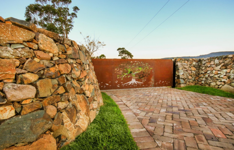 Custom Rusted Corten Steel Gate