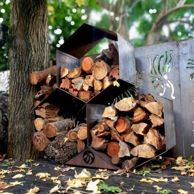 Triple Honeycomb Log Rack Triple Honeycomb Log Rack