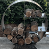 round firewood storage rack