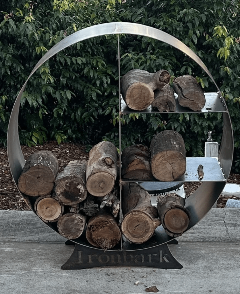 round firewood storage rack