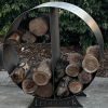 round firewood storage rack