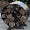 round firewood storage rack