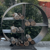 round firewood storage rack