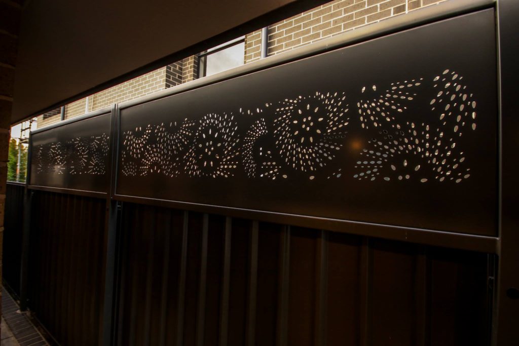 Fence Topper - Fanfare Pattern by Ironbark Metal Design