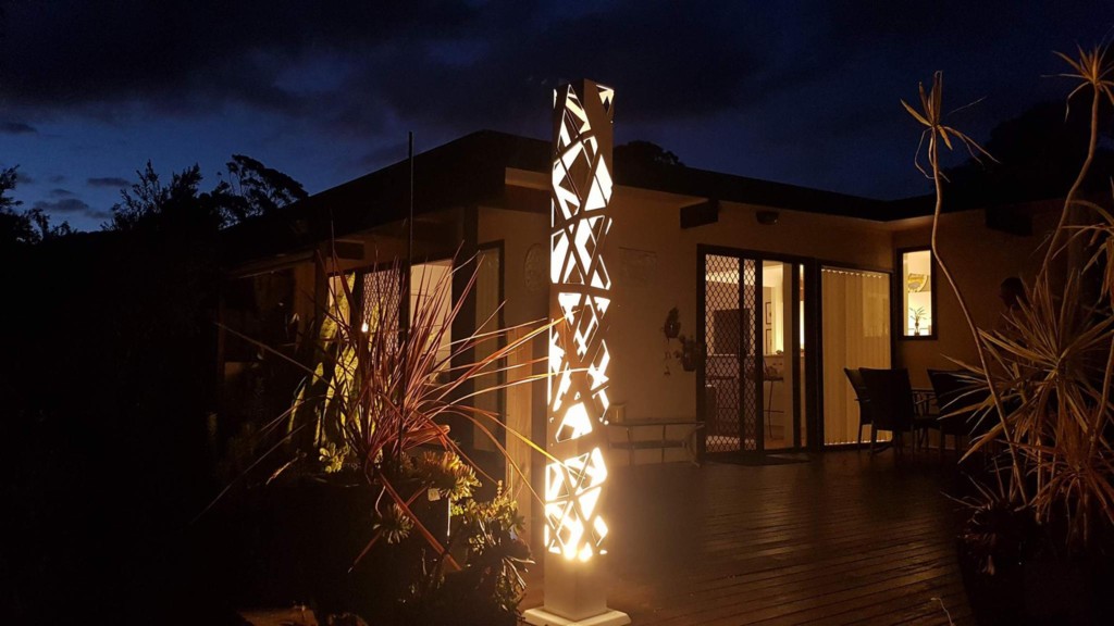 Cross Hatch Light Tower by Ironbark Metal Design