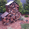 Triple Honeycomb Log Rack round firewood storage