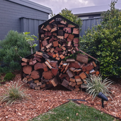 Triple Honeycomb Log Rack Triple Honeycomb Log Rack round firewood storage