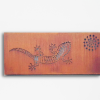 Gecko Wall Art Rusted