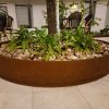 raised garden bed corten steel planter boxes