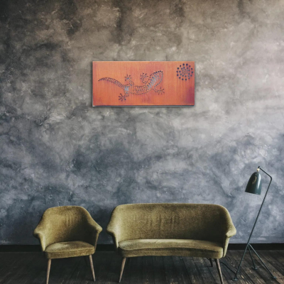 Gecko Wall Art Rusted Gecko Wall Art Rusted