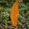 Large Feather sculpture in Cor-Ten steel