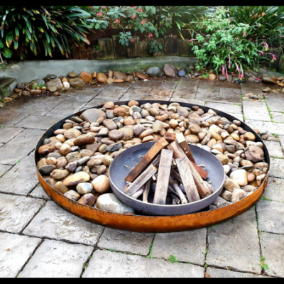 Luna Firebowl with Steel Ring Luna Firebowl with Steel Frame outdoor fire pit