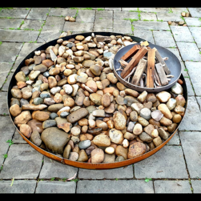Luna Firebowl with Steel Ring Luna Firebowl with Steel Frame outdoor fire pit