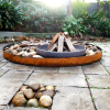 Luna Firebowl with Steel Frame outdoor fire pit