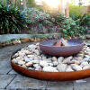 Large Luna Firebowl outdoor fire pit