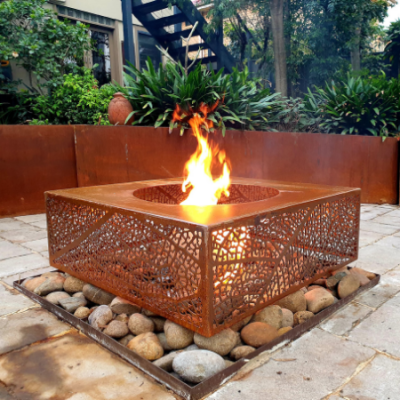 Ironbark Firebox with Leaf Vein Pattern Ironbark Firebox with Leaf Vein pattern