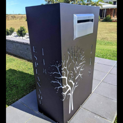 Wide Form Letterbox with Autumn Tree Pattern in PC Ali Wide Form Letterbox with Autumn Tree Pattern in PC Ali