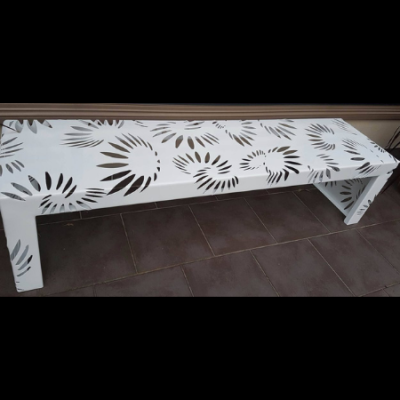 Custom Powder Coated Aluminium Bench Custom Powder Coated Aluminium Bench
