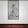 Mystic Lady Wall Art in Silver Powder Coated Aluminium