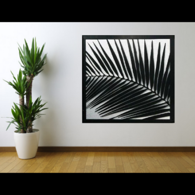 Palm Frond Wall Art in Powder Coated Aluminium Palm Frond Wall Art in Powder Coated Aluminium
