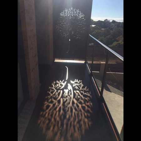 3D Autumn Tree Privacy Screen Shadow