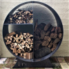 round firewood storage rack