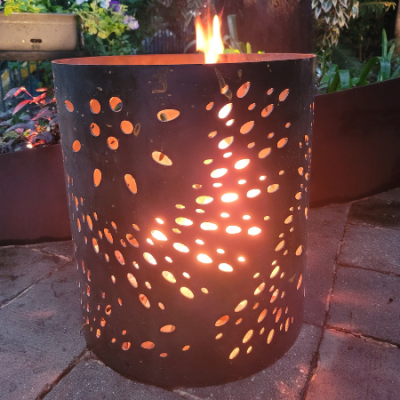 Medium Round Fire Pit- Fanfare Medium Round Fire Pit- Fanfare