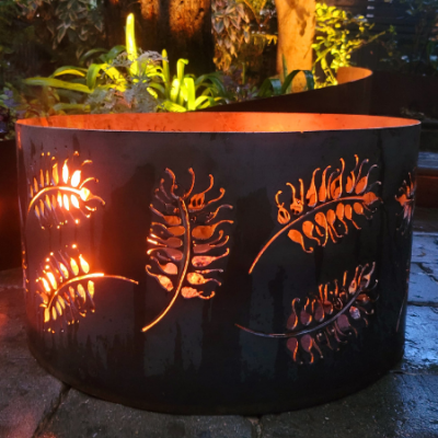 Squat Round Fire Pit- Grevillea Squat Round Fire Pit- Grevillea